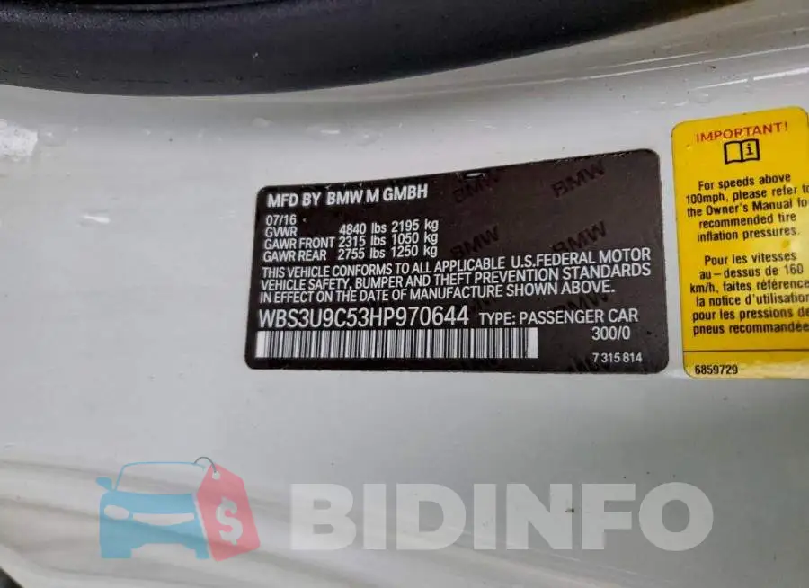 WBS3U9C53HP970644 Photo# 12