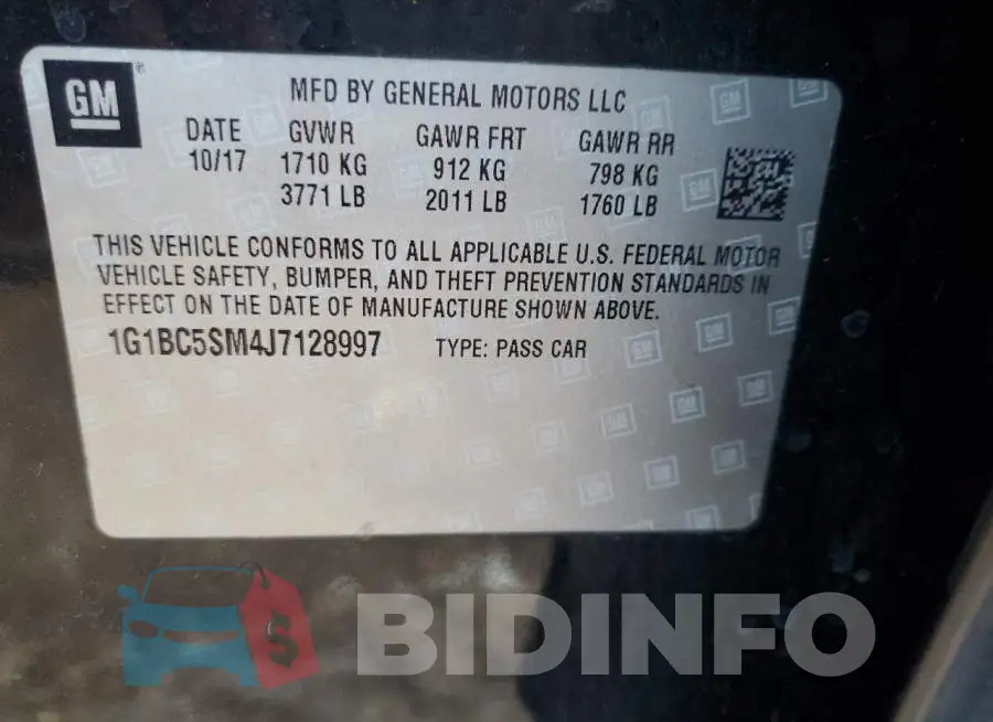 1G1BC5SM4J7128997 Photo# 13