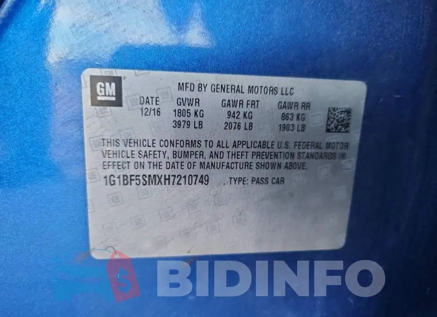 1G1BF5SMXH7210749 Photo# 12