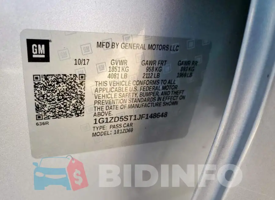 1G1ZD5ST1JF148648 Photo# 12