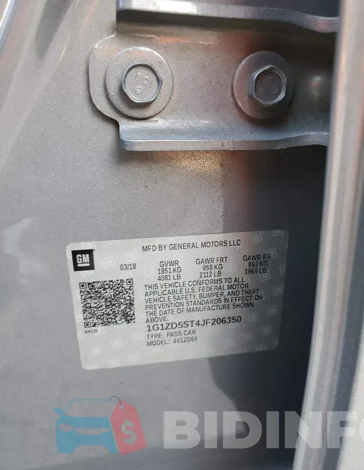 1G1ZD5ST4JF206350 Photo# 12
