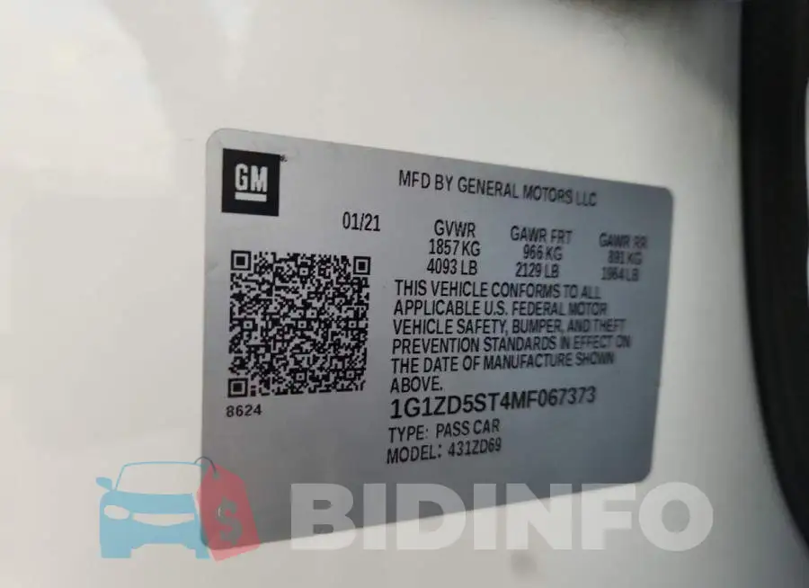 1G1ZD5ST4MF067373 Photo# 12
