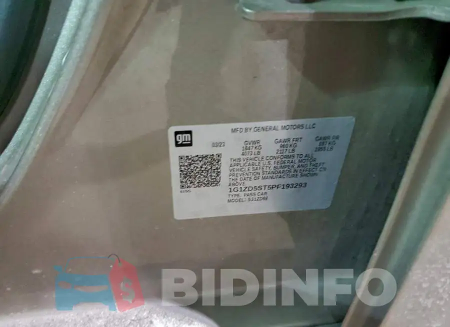 1G1ZD5ST5PF193293 Photo# 12
