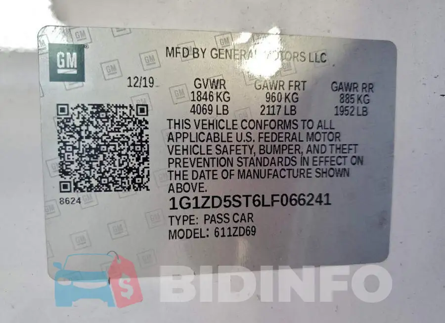 1G1ZD5ST6LF066241 Photo# 12