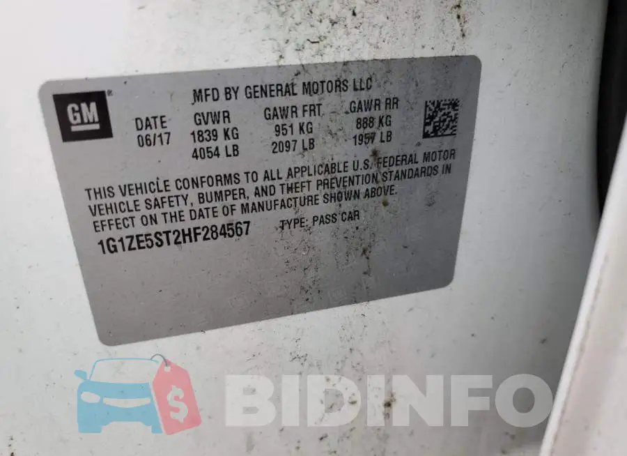 1G1ZE5ST2HF284567 Photo# 13