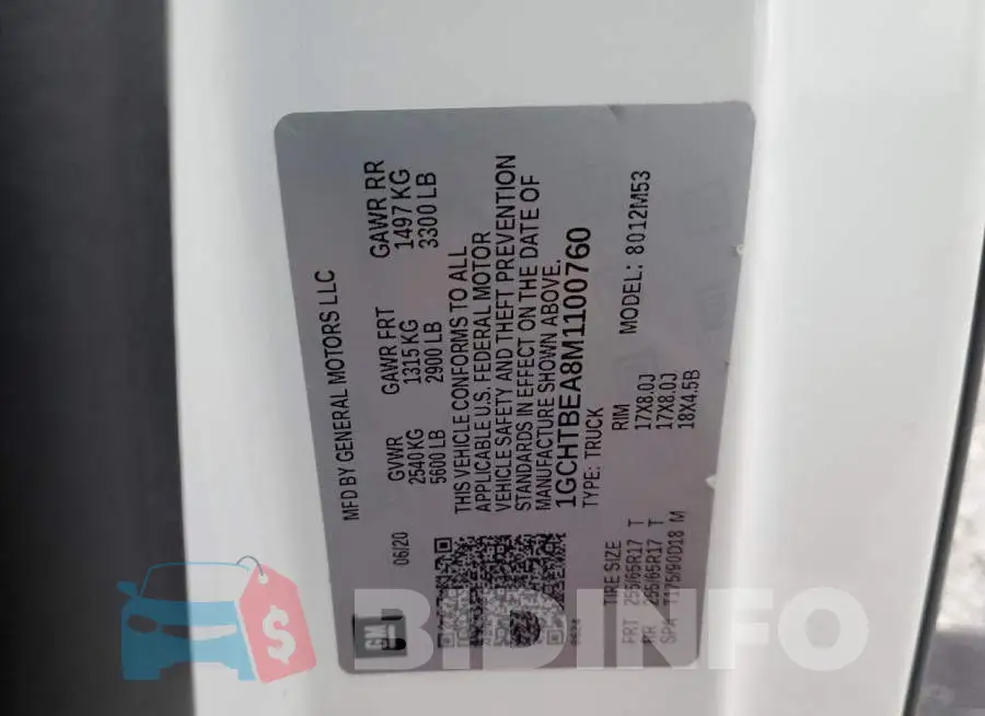 1GCHTBEA8M1100760 Photo# 12