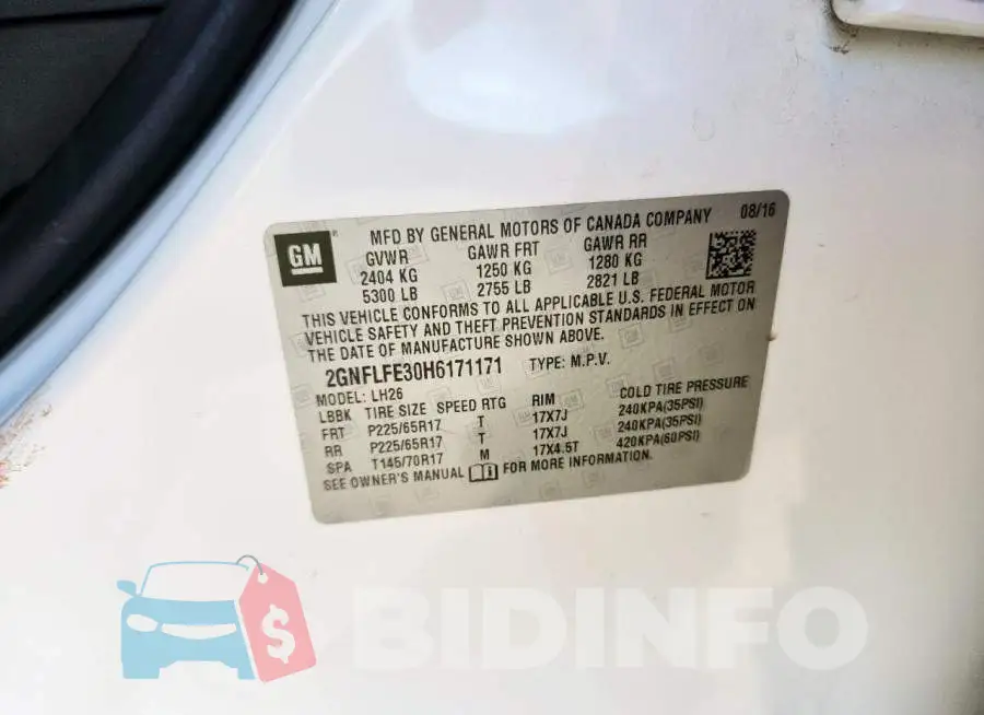 2GNFLFE30H6171171 Photo# 12