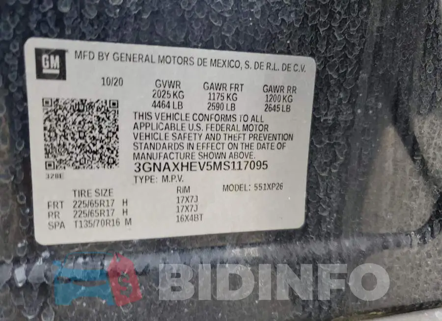 3GNAXHEV5MS117095 Photo# 13