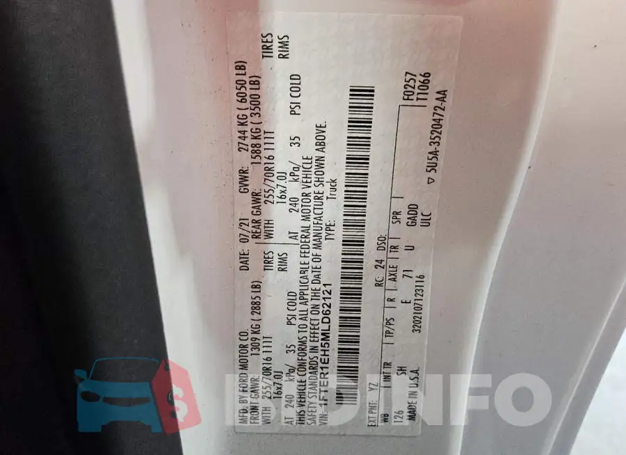 1FTER1EH5MLD62121 Photo# 13