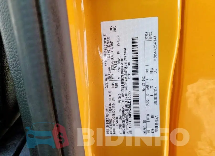 1FTER4FH2MLD25592 Photo# 13