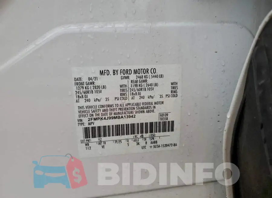2FMPK4J99MBA13942 Photo# 13