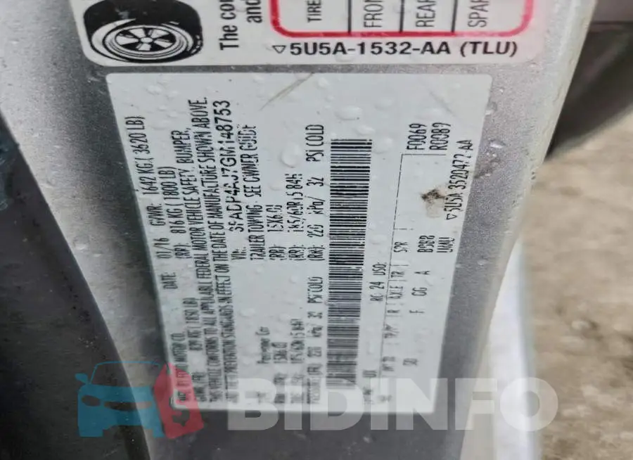 3FADP4AJ7GM148753 Photo# 13