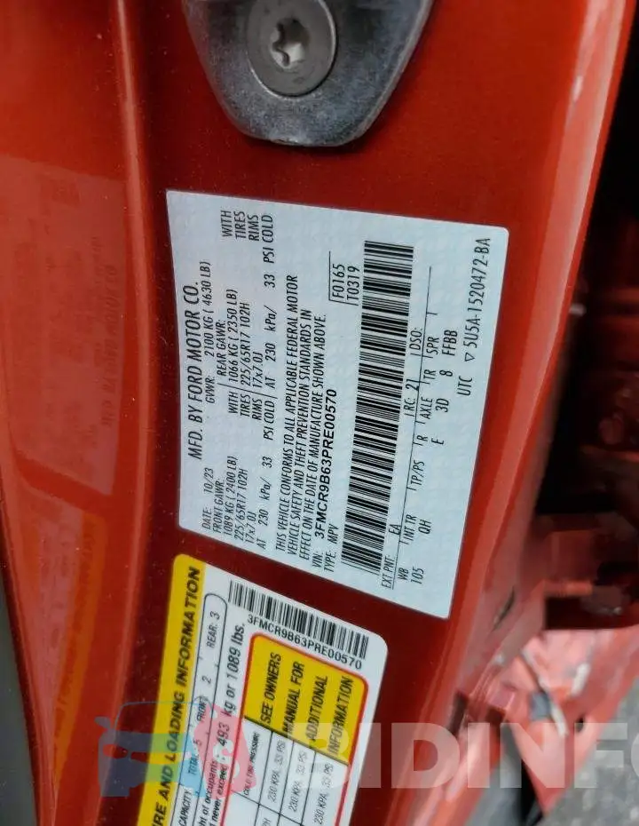 3FMCR9B63PRE00570 Photo# 13