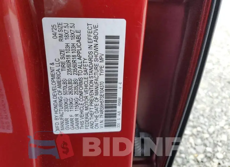 7FARS6H57SE104370 Photo# 12