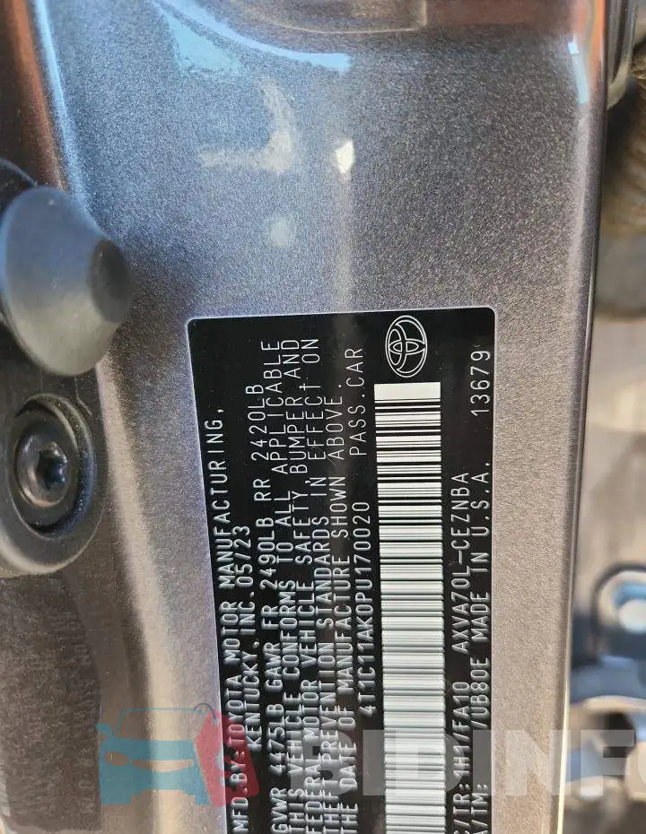 4T1C11AK0PU170020 Photo# 13