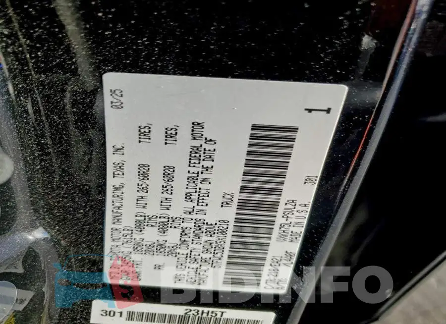5TFWC5DBXSX100210 Photo# 12