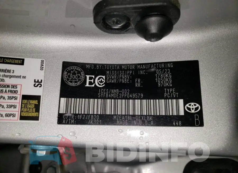 5YFB4MDE2PP049579 Photo# 12