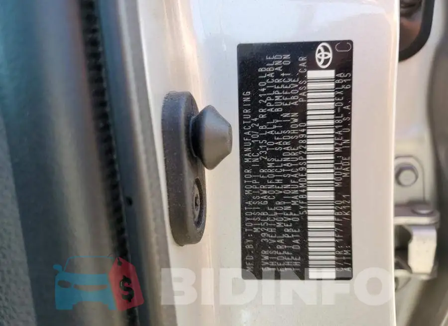 5YFB4MDE9SP228940 Photo# 12