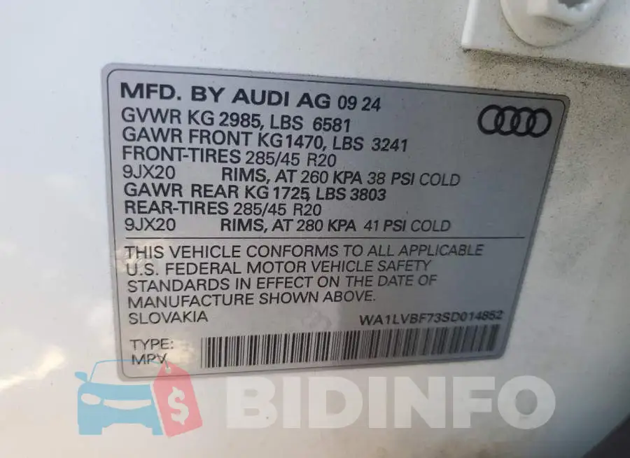 WA1LVBF73SD014852 Photo# 13