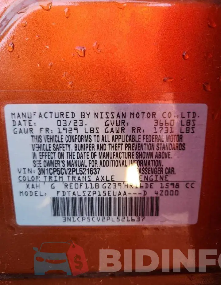 3N1CP5CV2PL521637 Photo# 12