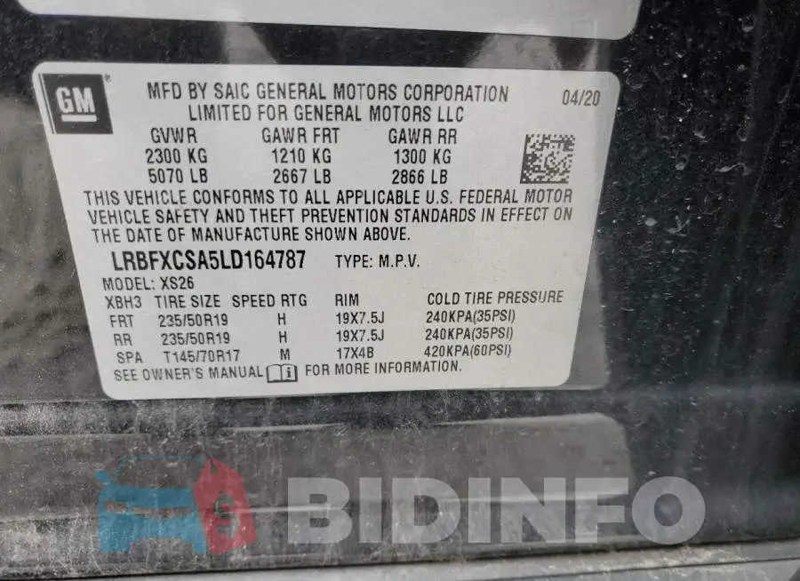 LRBFXCSA5LD164787 Photo# 13