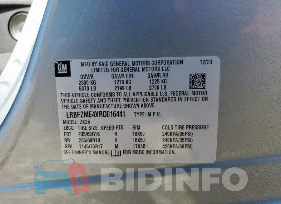 LRBFZME4XRD016441 Photo# 13