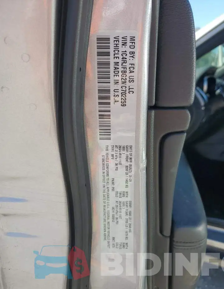 1C4RJFBG2MC702259 Photo# 13