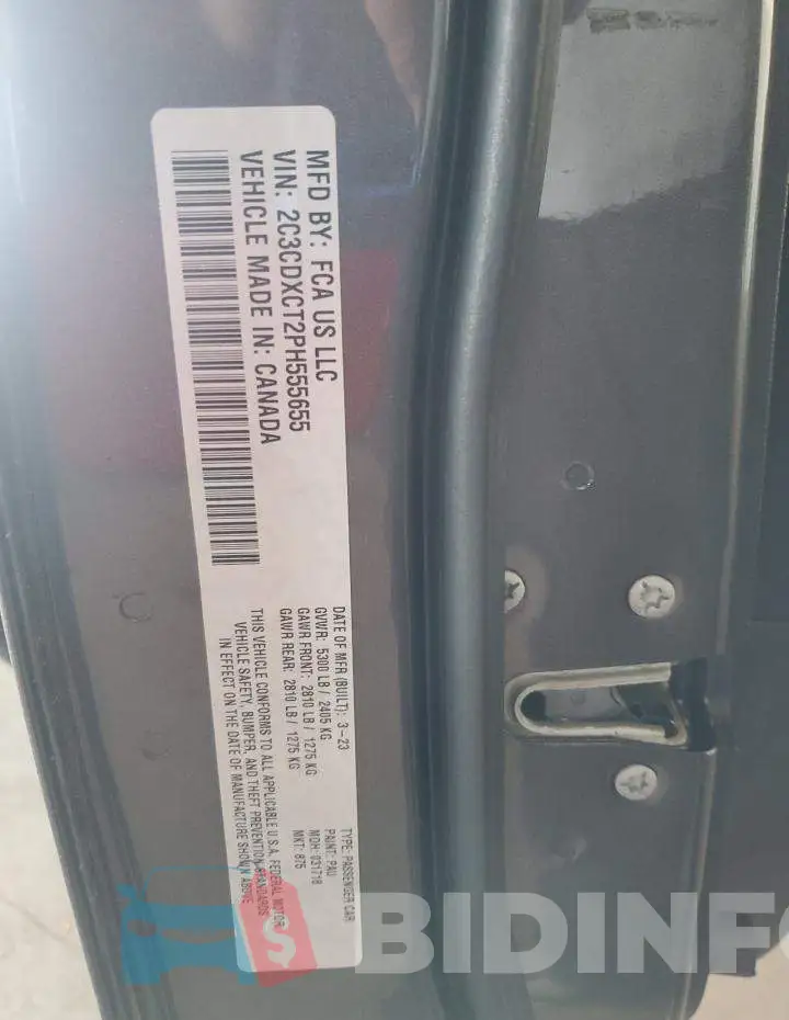 2C3CDXCT2PH555655 Photo# 12
