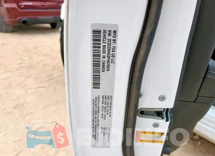 2C3CDXHG0PH670976 Photo# 13