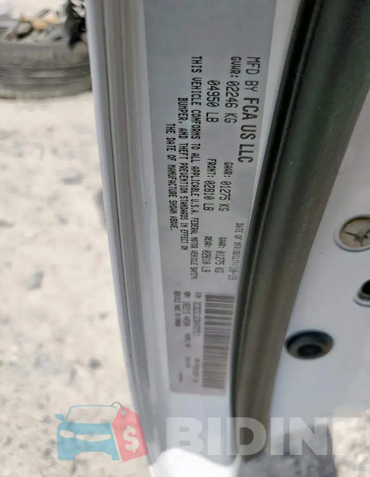 2C3CDZJG3KH727511 Photo# 12
