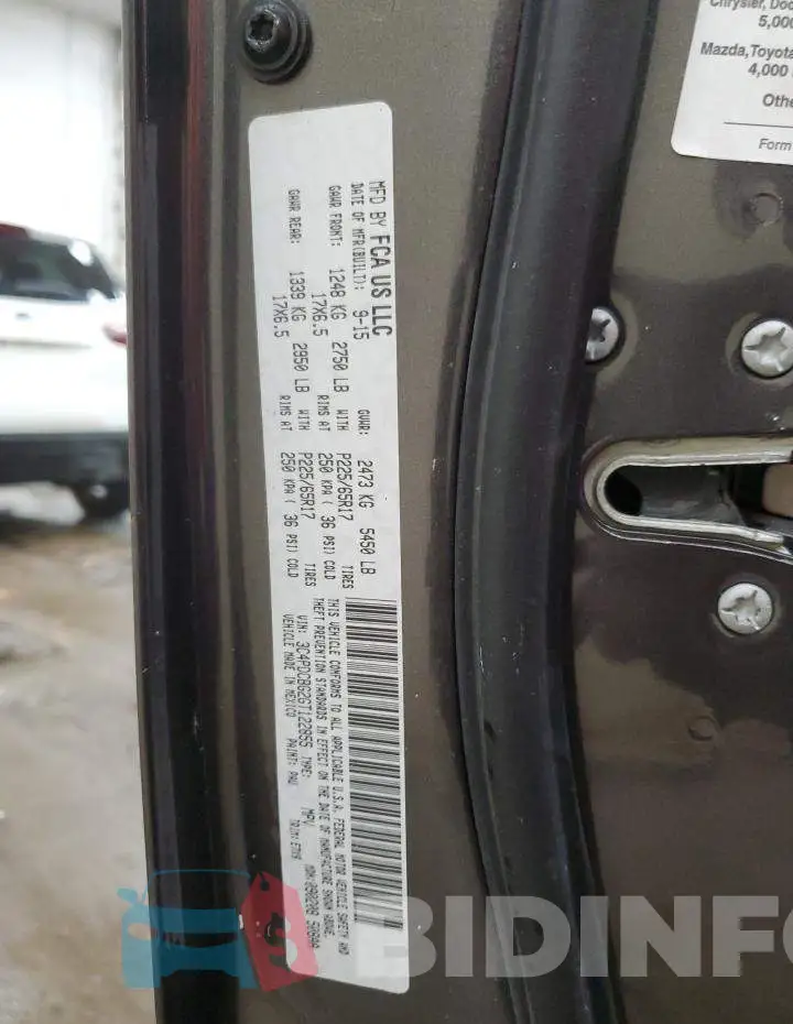 3C4PDCBG2GT122855 Photo# 14