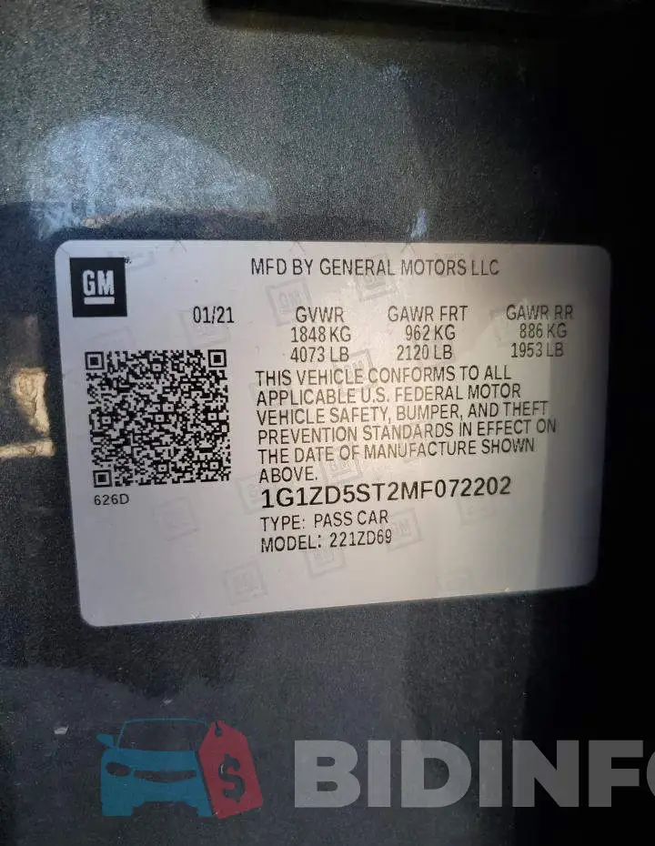 1G1ZD5ST2MF072202 Photo# 12