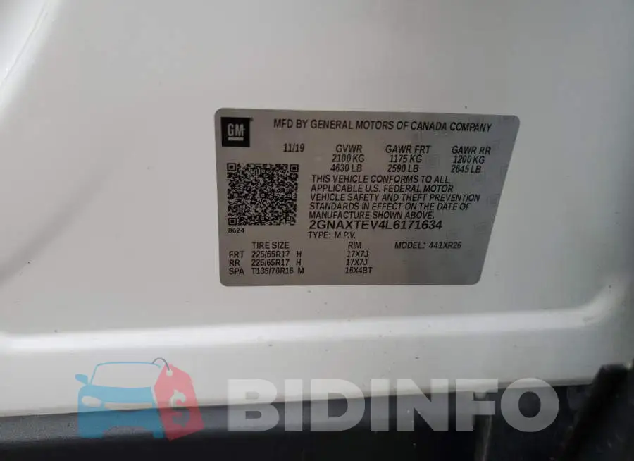 2GNAXTEV4L6171634 Photo# 13