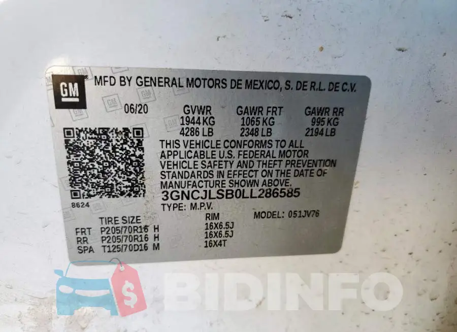 3GNCJLSB0LL286585 Photo# 12