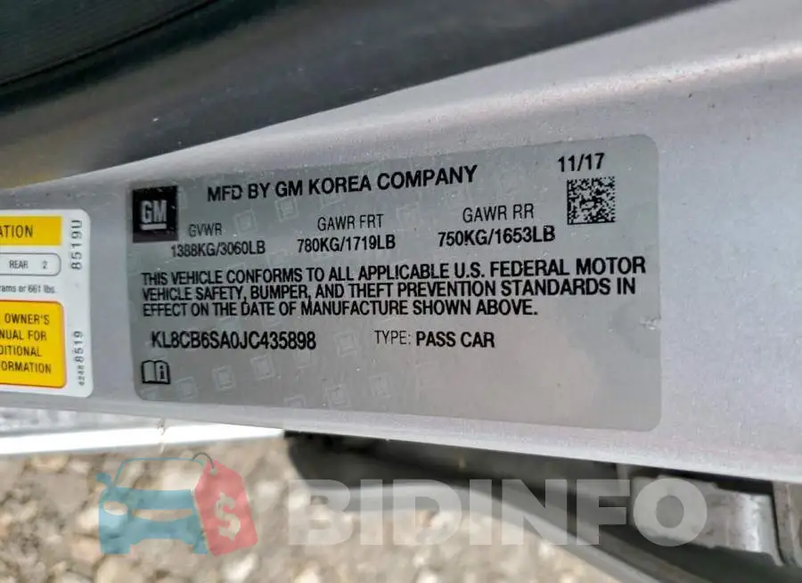 KL8CB6SA0JC435898 Photo# 12