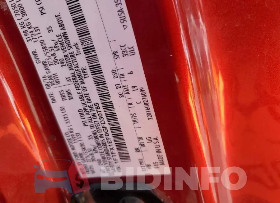 1FTFX1EF0GFD30785 Photo# 12