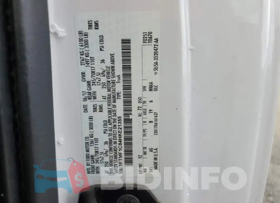 1FTMF1C84HKE21355 Photo# 12