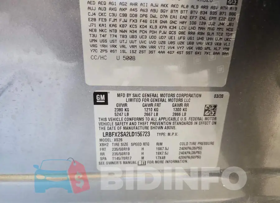 LRBFX2SA2LD156723 Photo# 13