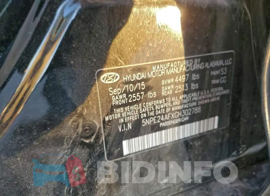 5NPE24AFXGH302788 Photo# 13