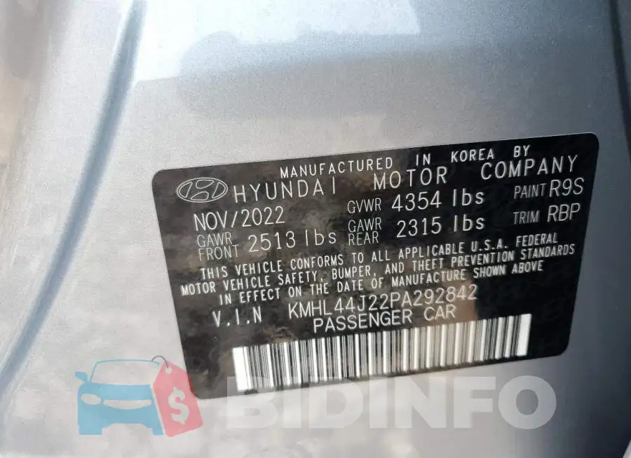 KMHL44J22PA292842 Photo# 12