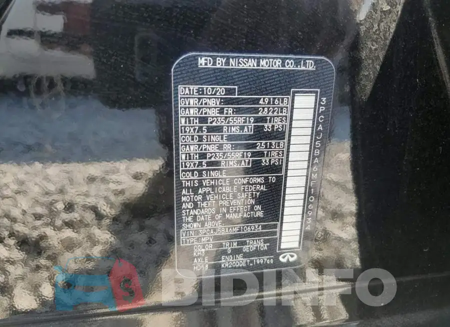 3PCAJ5BA6MF106934 Photo# 13