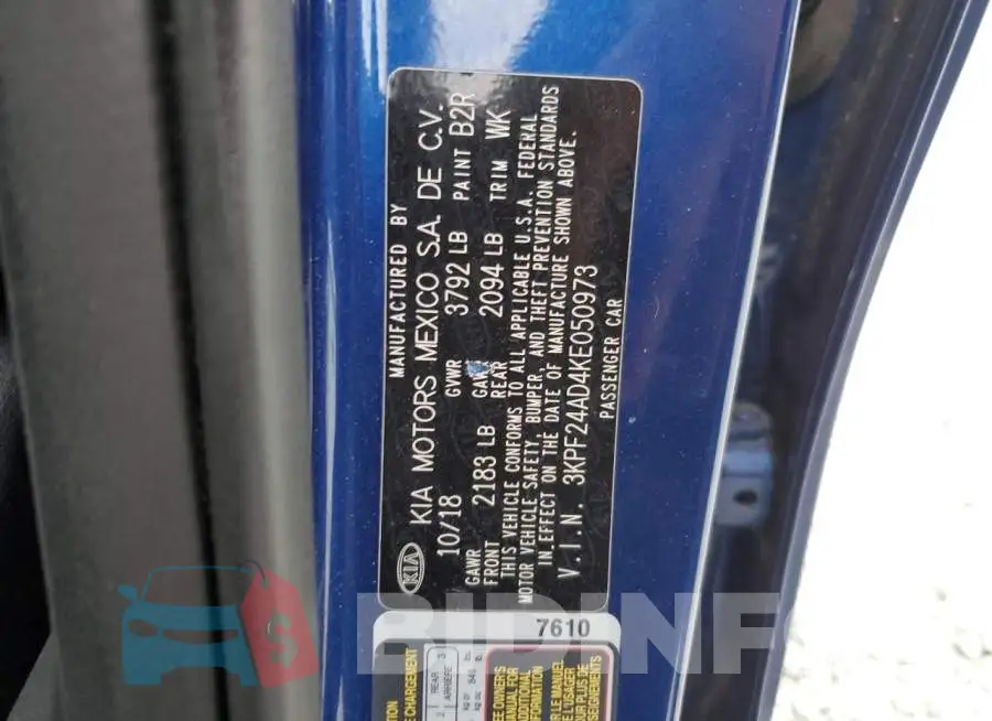3KPF24AD4KE050973 Photo# 12