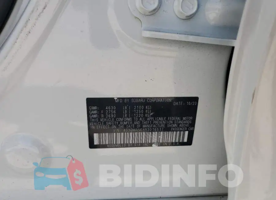 4S3BWAN68R3016517 Photo# 12