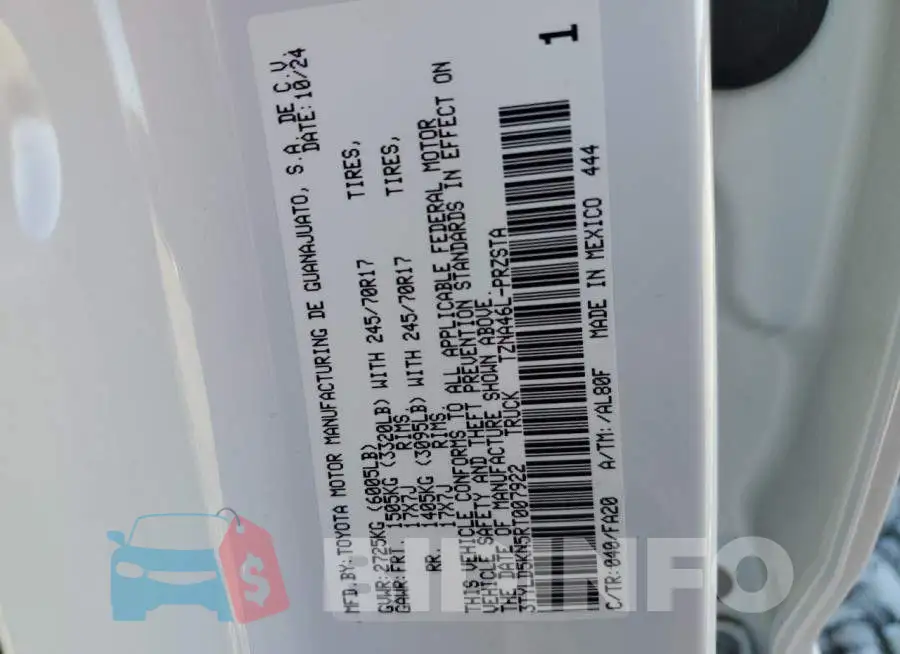 3TYLD5KN5RT007922 Photo# 12