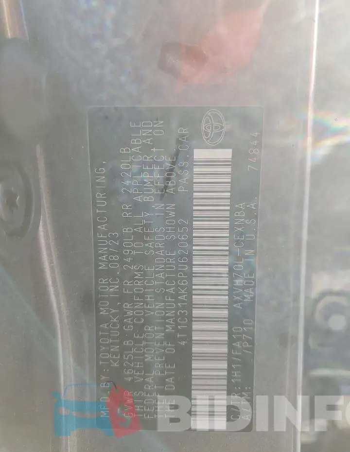 4T1C31AK6PU620652 Photo# 12