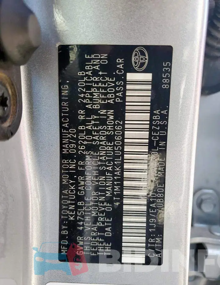 4T1M11AK1LU506062 Photo# 13