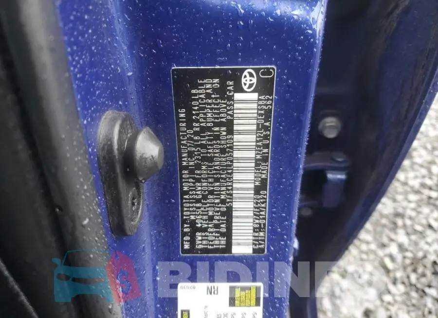 5YFS4RCE4LP057109 Photo# 12