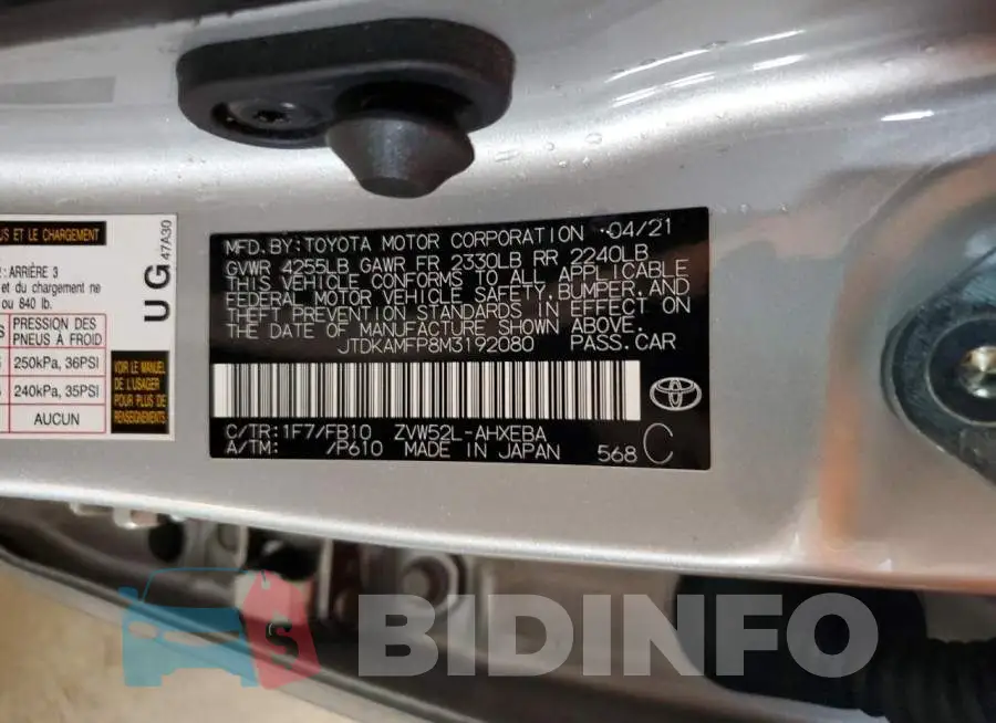 JTDKAMFP8M3192080 Photo# 12