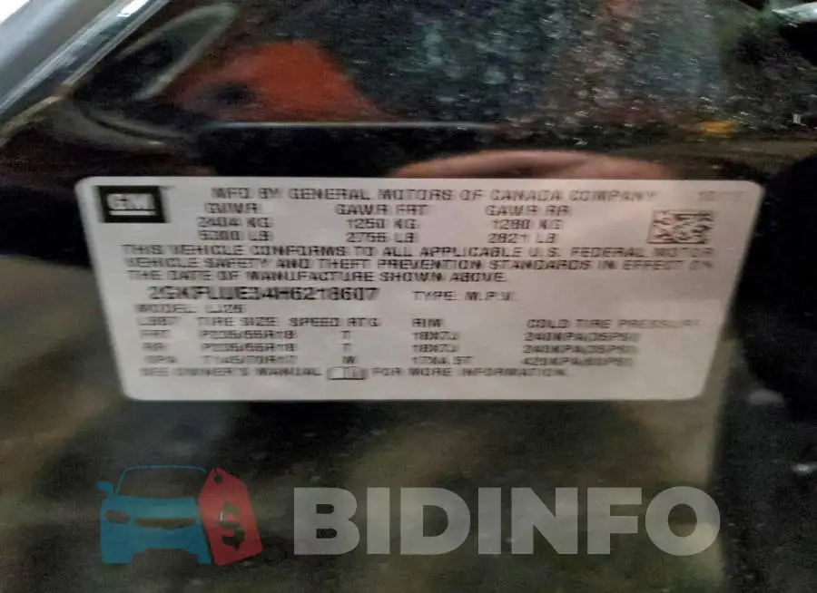 2GKFLUE34H6218607 Photo# 13