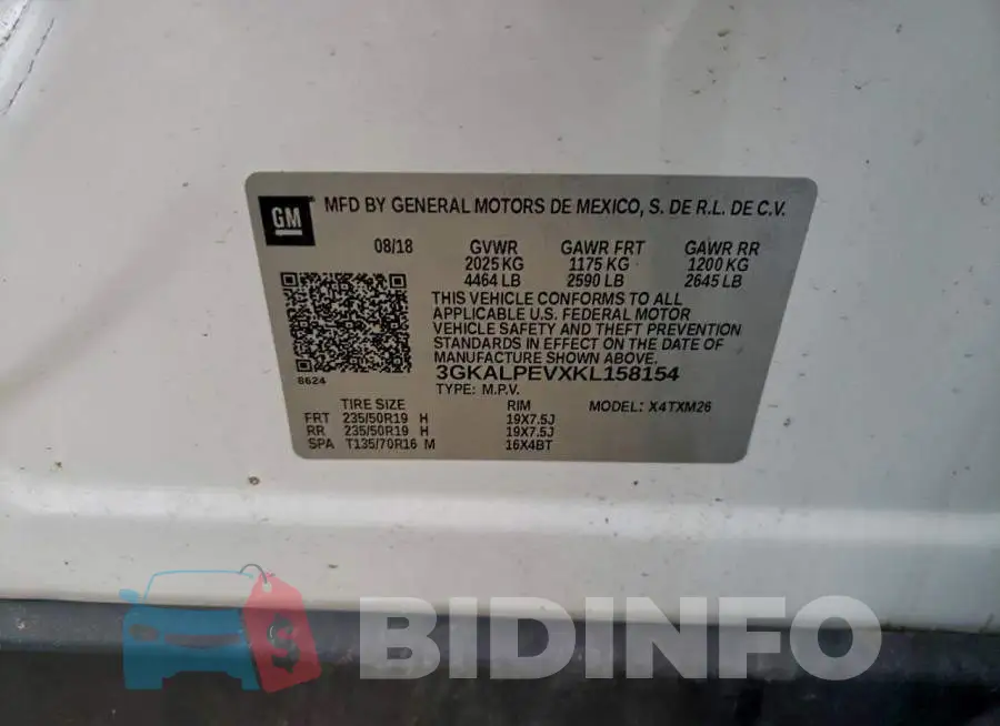 3GKALPEVXKL158154 Photo# 13
